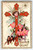 Easter Glory Greetings Postcard Holy Cross Cherub Angel Birds Embossed Flowers