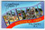 Greeting From Palisades Amusement Park New Jersey 1950's Large Letter Postcard