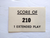 Chicago Coin Speed King 1970 Arcade Game NOS Score Value Extended Play Card 210