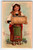 Frances Brundage Valentine Postcard Gypsy Girl Basket Of Violets 1905 Series 107