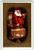 Santa Claus Holds Suitcase Antique Christmas Postcard P Sanders 909 Embossed