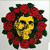 Grateful Dead Car Window Decal 1980s Bertha Yellow Face Skull Bed Of Red Roses