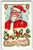 Santa Claus Christmas Wishes Postcard Embossed Vintage Antique Holiday Greetings