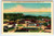 Panama City Florida Postcard Andrews Bay Ariel View Linen Mid Century Unused