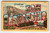 Greetings From San Bernardino California 1940's Large Letter Linen Postcard CT