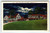 Night Time Scene The Manor Old Cars Moon Asheville North Carolina Linen Postcard