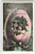 Easter Postcard Fantasy Girls Inside Giant Cracked Painted Egg With Bunny 1910's