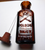 Amber Antique Poison Medicine Bottle Dauber Skull & Crossbones TINCT Iodine M6