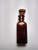 Amber Antique Poison Medicine Bottle Dauber Skull & Crossbones TINCT Iodine M6