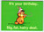 Garfield Cat Postcard Party Hat Kitten Birthday Comic Jim Davis 1978 Unused