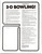 3-D Bowling Video Arcade Game FLYER Vintage 1978 Retro Bowler Lanes Original