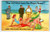 The Old Dogs Have Fun Playin' Round! - Here's Your Chance Linen Postcard 1940's