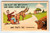 I'm Flat on My ___ and Broke Down Here Man Rides Donkey Linen Postcard - 1940's