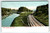 Antique Postcard Lake Hopatcong NJ Along the Railroad Iron Bridge Waterway