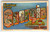 Vintage Large Letter Postcard Greetings from Georgia State Capitol Peach Girl