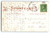 1911 Santa Claus Jolly Faced "Merry Xmas to Old Friends All" Mailed MI Postcard