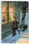 God Jul Swedish Children Christmas Tree Sled Antique Postcard Granbergs Brevkort