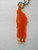 Vintage Halloween Plastic Witch Keychain Goth Spooky Gift Orange Creepy Cool