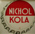 Nichol Kola Soda Vintage NOS Window Decal Sign 1940 Original Cola Bottle Cap