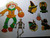 Vintage Halloween Diecuts Wall Decor Skeletons Witches Owls Scarecrow Lot of 7