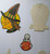 Vintage Halloween Diecuts Wall Decor Skeletons Witches Owls Scarecrow Lot of 7