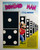 Domino Man Arcade Flyer Foldout Original Bally Midway Video Game Art Print Retro