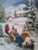 Santa Claus Sled Children Vintage Christmas Art Print J Kleineschay Winter Snow