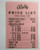 Bally Operator Price List Arcade Game Bingo Pinball Jan 4 1960 Beauty Contest