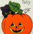 Halloween Tally Game Card Black Cat Peeking Over JOL Pumpkin NOS Vintage Foldout