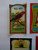 Vintage Broom Labels 10 Original Red Bird Black Dragon Atlantic Pirate Ship Boat