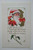 Vintage Christmas Postcard Santa Claus Poinsettias Series 156 Embossed Unused