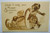 Vintage Christmas Postcard Bernhardt Wall Dutch Boy Sled Skates Unused Bergman
