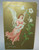 Easter Postcard Pink Dress Angel With Lilly Flowers Series 2149 Vintage Original