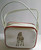 Childs Zebra Handbag Vinyl Strap Purse Bag Vintage NOS White Red Retro Fashion
