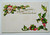 Vintage Christmas Postcard Santa Claus Holly Series 1 Nash Embossed Unused