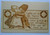 Vintage Christmas Postcard Bernhardt Wall Dutch Children Kissing Unused Original