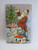 Santa Claus Christmas Postcard Decorating Xmas Tree 1908 Zainsville Ohio Vintage