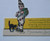 Vintage Halloween Diecut Place Card Clown Boy Nash Weird Green Face Black Cat