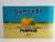 Santa Fe Pumpkin Vegetable Can Label Halloween Fancy Gold Custard Original 1950s