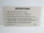 Stellar Wars Vintage Pinball Machine Original Instruction Card 1979 Double Sided