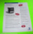 MARS ELECTRONICS BILL ACCEPTOR VENDOR VF2 ORIGINAL NOS SALES FLYER BROCHURE