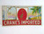 Crane's Imported Cigar Box Label Embossed Bird Graphics Original Vintage 1930's