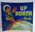 Up North Apples Crate Label Child Climbs The North Pole Original Vintage 1950's