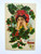 Victorian Christmas Postcard Series 302 Women In Bonnet Covered In Holly Taggart