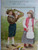 Easter Postcard German Mechanical Pull Tab Farm Boy Girl Humanized Roosters