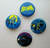 Batman Vintage Pinback Button Badges 4 Original 1980's Licensed Official Bat Man