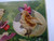 Easter Postcard 3-D Raised Image Fabric Covered Chicks On With Top Hat Germany