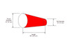 24" Diameter x 96" Long Windsock Diagram