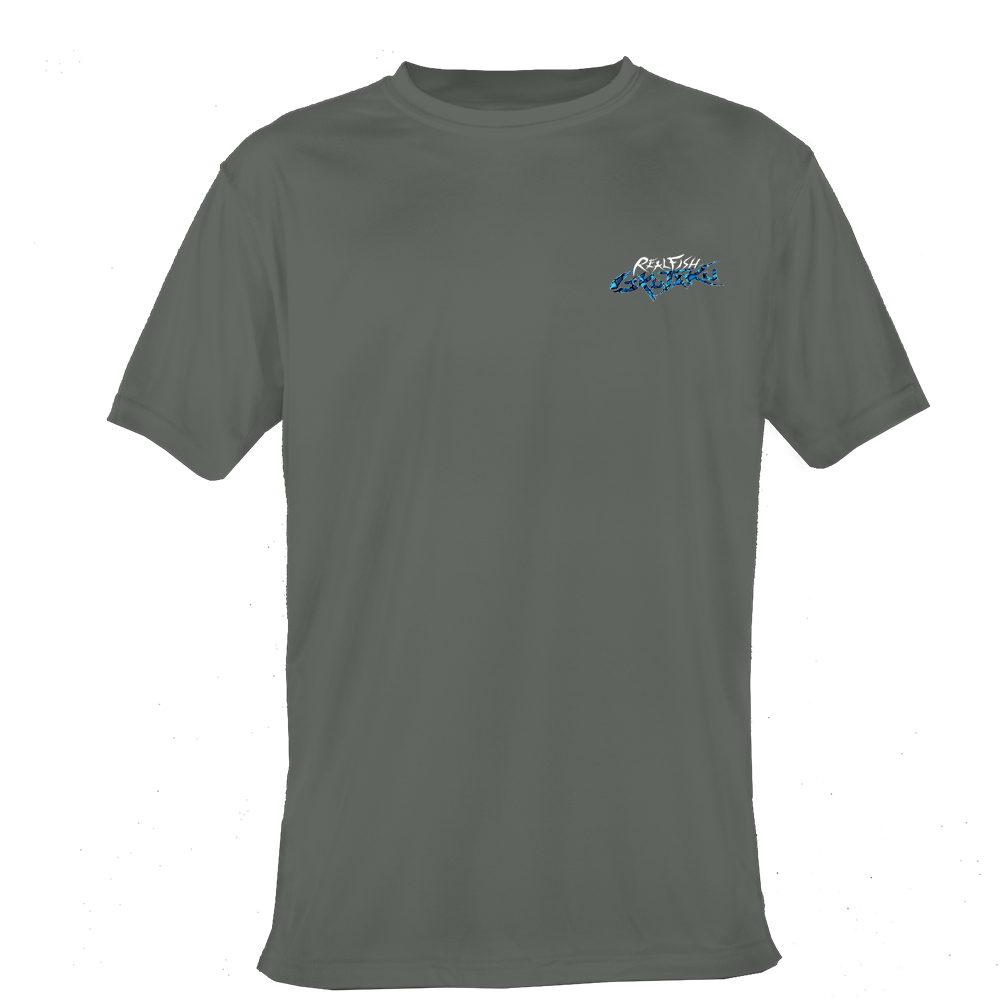 Realfish Queen Triggerfish Short Sleeve T-Shirt, Gyotaku