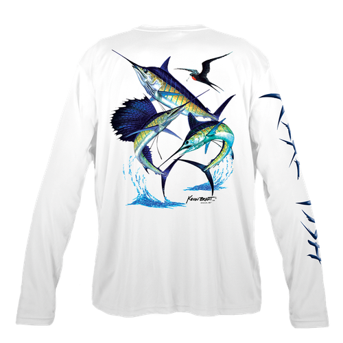 Billfish Slam Men's Long-Sleeve Performance Shirt by Kevin Brant